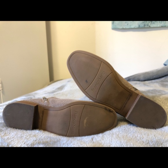 Suede croco embossed Franco sarto booties - Picture 3 of 4